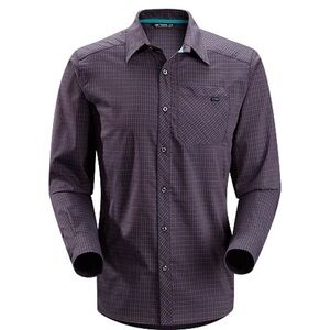 Arc'teryx Peaklime Plaid Long-Sleeve Button Up Shirt XL